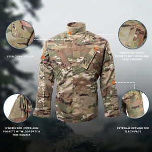 Costume ACU de camouflage uniforme tactique de haute qualité personnalisé à prix bon marché Ensemble ACU camouflage numérique océan Ensemble de vêtements manteau et <span class=keywords><strong>pantalon</strong></span> uniforme ACU OEM - Product Image 3