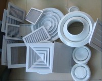 Diffuseur de plafond rond moderne en aluminium Yizhong avec ventilateur et amortisseur pour salon