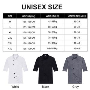 Vêtements de travail de serveur de restaurant noir blanc personnalisé directement en usine vêtements de travail de bonne qualité vestes de chef uniformes avec broderie de logo - Product Image 5