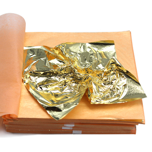 Caja de Hojas de cobre auténtico para decoración artística de uñas, libreta de hoja de oro de imitación para muebles, techo, manualidades, 14cm, 500 hojas - Product Image 3
