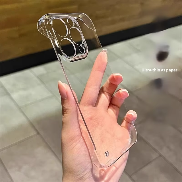 Hot Selling Simple Luxury Ultra Thin Clear Bumper Transparent Mobile Phone Case for iPhone 17 16 15 14 13 12 11 Pro Max Plus