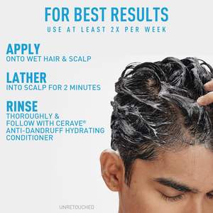 R'ENDASE Shampooing Antipelliculaire Hydratant, Traitement Pelliculaire au Zinc 1% Pyrithione Aide à <span class=keywords><strong>Éliminer</strong></span> <span class=keywords><strong>les</strong></span> Flocons Soulage <span class=keywords><strong>les</strong></span> Démangeaisons 355ml - Product Image 3