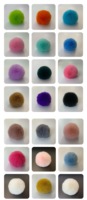 Boules de fourrure synthétique en feutre, fausses fourrures de lapin, boules de peluche de lapin Rex faites à la main pour le bricolage, ornements, pendentifs, accessoires vestimentaires moelleux, vente en gros