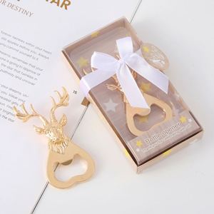 Abridor de Botellas de Cerveza Ecológico y Moderno con Diseño de Ciervo Navideño, de Aleación de Zinc, para Bodas, Fiestas, Pequeños Regalos - Product Image 2