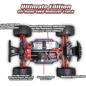 รถดริฟท์บังคับวิทยุ NEW SJY-1036 ขนาด 1/10 ขับเคลื่อน 4 ล้อ ด้วยระบบไฟฟ้า ความถี่ 2.4GHz พร้อมโครงโลหะ สาย USB-8CH ระยะควบคุม 80 เมตร ของเล่นสำหรับผู้ใหญ่ - Product Image 4