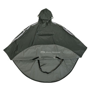 Logo personnalisé vêtements de pluie avec capuche avec fenêtre de vision hommes femmes <span class=keywords><strong>vélo</strong></span> <span class=keywords><strong>cape</strong></span> de pluie avec bandes réfléchissantes poncho de pluie pour <span class=keywords><strong>vélo</strong></span> - Product Image 6