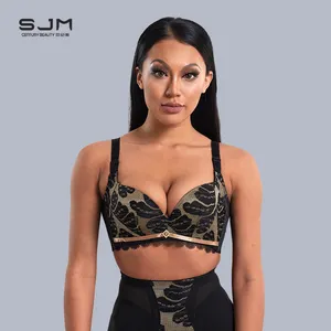 Century Beauty, venta al por mayor, sujetador transpirable de talla grande de alta calidad con realce Sexy para mujer, ropa interior personalizada para adultos