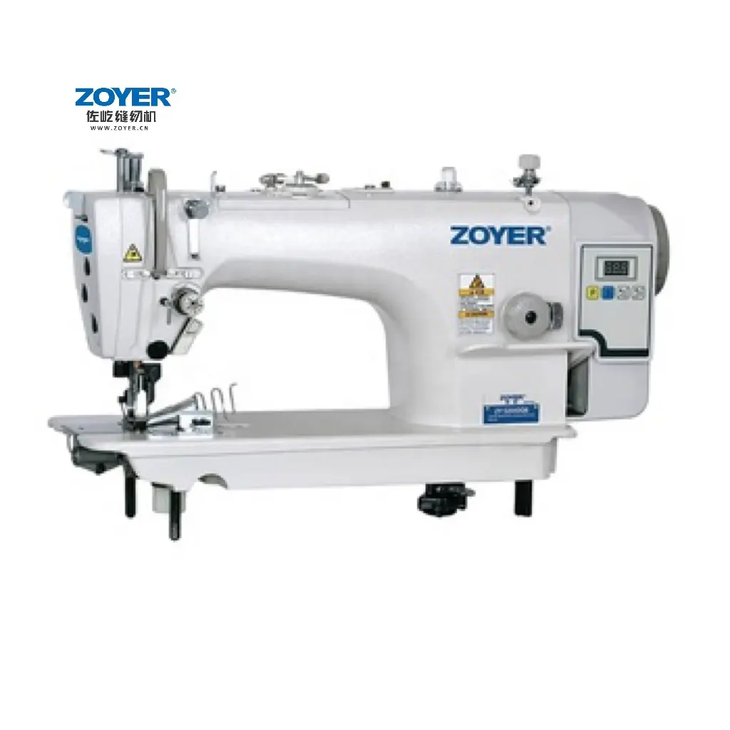 Zoyer-máquina de coser industrial de alta velocidad, dispositivo de costura con cortador lateral y dobladillo, de punto de bloqueo, de accionamiento directo, ZY5200DQB
