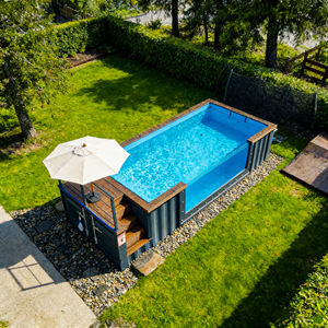 Piscina de Fibra de Vidrio Rectangular de Lujo para Exteriores, Color Personalizado, 10 mm de Grosor, Garantía de Diez Años, para Familias y Niños - Product Image 3