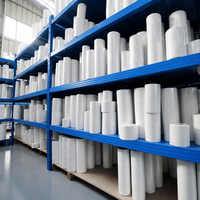 Étiquettes vierges en papier synthétique personnalisées, résistantes à l'eau et à l'huile, multi-tailles, autocollantes en rouleau pour bouteilles et pots de cosmétiques et de soins de la peau