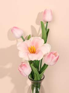 Tulipes artificielles de haute qualité, aspect réaliste, pour la décoration de mariage et de la maison - Product Image 2