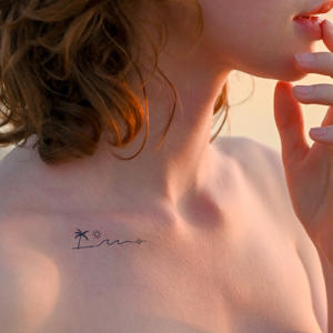 <span class=keywords><strong>Tatuaje</strong></span> Herbal de Ondas de Playa y Palmeras sin Agua, Estilo Vacaciones de Verano, Duración de 7 Días, <span class=keywords><strong>Tatuaje</strong></span> Semipermanente para Minoristas - Product Image 3