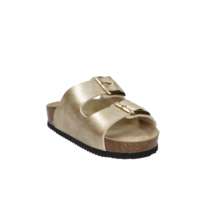 Valleverde Sandales à bout ouvert en cuir véritable pour femme, talon platine de 3 cm, taille 39, chaussures confortables