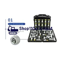 Kit de adaptadores de manómetro de presión para mantenimiento hidráulico de excavadoras, con 20 conexiones y 14 válvulas en T, para prueba de presión y válvula de distribución piloto