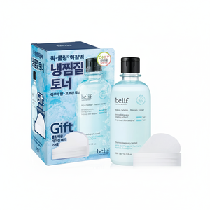 Belif Aqua Bomb 300m Frozen Toner Set with 70P Semi-Gel <b>Pad</b> Good Quality Toners - Product Image 2