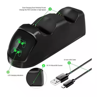 Station de charge de chargeur de batterie de manette de jeu portative TP4-889 pour PS4 Station de charge d'alimentation de support rechargeable