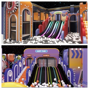 Labyrinthe de toboggan LED personnalisé en usine directe équipement de terrain de jeu en bois souple pour une utilisation intérieure pour enfants centre commercial <span class=keywords><strong>jeux</strong></span> de fête à domicile - Product Image 2