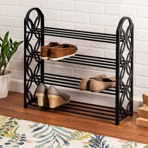 High Quality Metal <b>Shoe</b> Rack Cabinet <b>Storage</b> Organizer Stackable <b>Shoe</b> Stand for Hallway Entryway Home Decor Furniture - Product Image 2