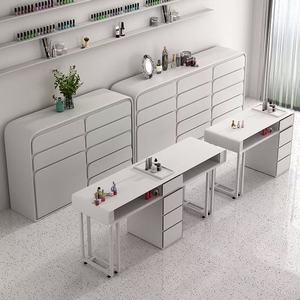 Meuble de rangement latéral pour salon de beauté, présentoir de vernis à ongles, étagère de présentation au sol, nouveau style, vente chaude - Product Image 4