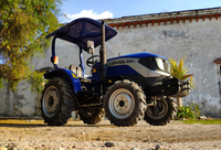 الجرارات الزراعية Lovol 50hp 4x4wd مع معدات صغيرة مدمجة