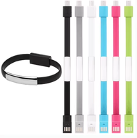Bracelet de Charge et de Synchronisation USB Type C Multicolore Tendance pour Téléphone Portable