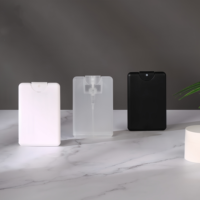 Parfum de poche 20ml désinfectant pour les mains bouteille d'alcool en plastique vaporisateur de brouillard pour carte de crédit solutions de nettoyage de savon liquide à utiliser