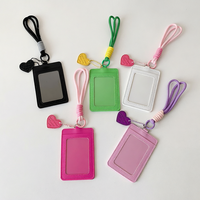 Étui souple en PVC pour cartes KPOP avec porte-clés – Support pour photocartes, idéal pour cadeau promotionnel