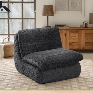Sillón Sofá Compacto con Otomana, Sillón de Tela de Pana para Espacios Pequeños, Sala de Estar, Dormitorio o Apartamento - Product Image 5