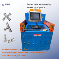 Machine de formage d'extrémités de tubes, machine à bordurer les tuyaux avec matrices interchangeables pour acier au carbone à sertissage par pression