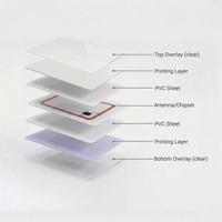 Carte RFID 13,56 MHz 1K, puce MIFARE(R) Classic 1K, carte intelligente sans contact réinscriptible pour système de contrôle d'accès NFC RFID