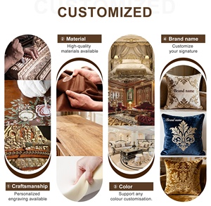 Ensemble de meubles de chambre à coucher de luxe antique royal turc du Moyen-Orient, cinq pièces, noir et or, style africain américain - Product Image 5