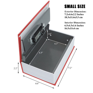 Cuốn sách an toàn với sự kết hợp khóa-bí mật từ điển-phong cách ẩn ngăn hộp, OEM nhà máy - Product Image 6