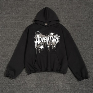 Haute Qualité Sublimation Surdimensionné Broderie Sans Fil Impression À Capuche Personnalisé <span class=keywords><strong>Lourd</strong></span> Épais Polaire Vêtements Boxy Cropped Hoodies - Product Image 3