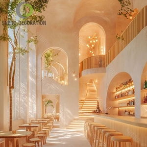 Ensembles table à manger et chaises de luxe personnalisés pour hôtel 5 étoiles ensembles de meubles de salle à manger buffet restaurant pour <span class=keywords><strong>bar</strong></span> café cafétéria - Product Image 5