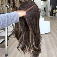 Perruque casher juive en cheveux humains vierges, avec dessus en dentelle, nœuds invisibles, aspect naturel pour femme