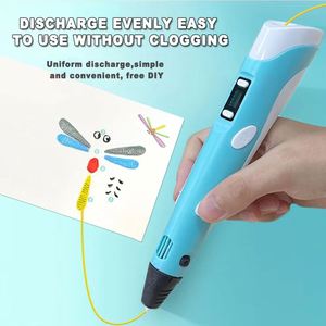 3D Printing Pen DIY Three-dimensional Painting <b>Fun</b> Camouflage LCD Screen Compatible PLA Filament Toys Gift for Children - Product Image 6
