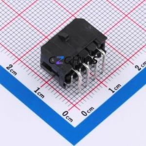 WAFER-MX300WZ-24A Wire-to-Board Pin Header Bent Lead Through Hole,P=3mm Connector 2x4P 3mm Right Angle Insert 2 - Product Image 2