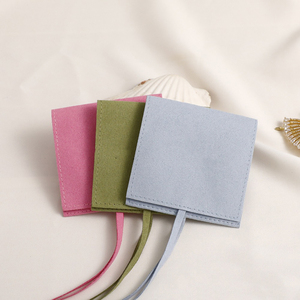 Luxury Suede Microfiber Jewelry Pouch Custom Logo Premium Envelope Style Earring Necklace Packaging Bag Excellent for Premium - Product Image 3