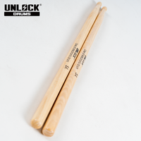 Baguettes de batterie pour débutants, légères, durables, en bois, design écologique pour les batteurs étudiants, compatibles avec la marque UNLOCK