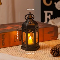 Bougie LED décorative de style château européen minimaliste vintage pour créer une ambiance festive