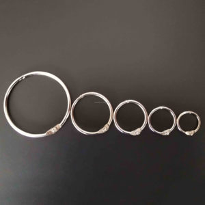 Kim loại bạc lá lỏng lẻo chất kết dính Nhẫn cơ chế cho A7 A6 A5 A4 Máy Tính Xách Tay Chất kết dính Clip Planner Tạp Chí phụ kiện mẫu miễn phí - Product Image 5