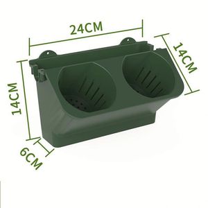 Macetas Apilables de Plástico para Jardín Vertical, Macetas Colgantes de Pared con Funda Interior Autoabsorbente para Restaurantes - Product Image 2