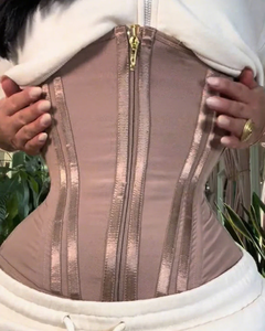 Fajas Colombianas Entrenador de cintura posparto de doble capa <span class=keywords><strong>Tummy</strong></span> <span class=keywords><strong>Tuck</strong></span> - Product Image 1