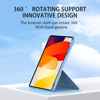 Coque antichoc en acrylique très vendue pour Redmi Pad SE 11 pouces avec support pour stylet et housse rotative à 360 degrés