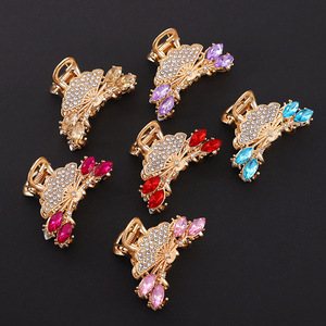 Pinzas de Pelo de Aleación Modernas para Mujer, Pinza de Tiburón de 13 cm con Diamantes de Imitación, Accesorio para Fiesta - Product Image 3