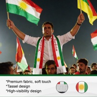 Écharpe Drapeau du Kurdistan 17x135cm avec Pompons, Écharpe Héritage Kurde, Emblème Soleil, Accessoire de Cou, Décoration pour Événements Nationaux et Rassemblements