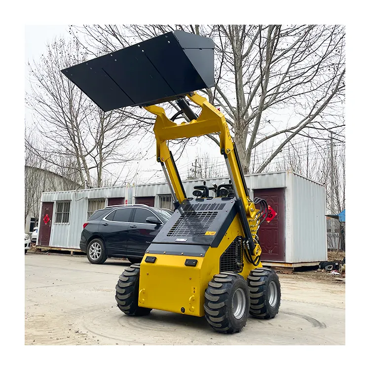 Factory direct supply Fast delivery Small gasoline skid steer Multi-scenario applicable Crawler/wheel small skid steer loader