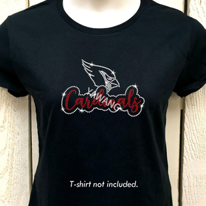 Offre Spéciale Football Cardinals Team Strass Transfert Conception Personnalisé Cardinals Strass Cheer Transferts De Chaleur pour DIY Chemise - Product Image 3