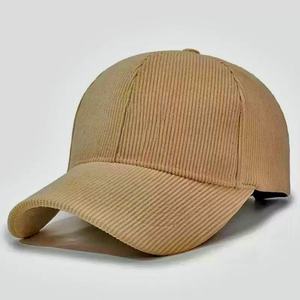 Retro Corduroy Hat With Curved Brim Custom Name Or Logo Six Panel Structured Crown Unisex Gift <strong>Idea</strong> - Product Image 2