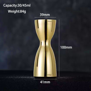 Copper Hammered Jigger Vasos de chupito 30ml y 45ml Double Jiggers Bar Herramientas Fabricadas a bajo precio - Product Image 3